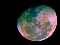 Moon - Color Enhanced View  Taken:   Queen Creek, AZ   2009/03/13  Equipment:   Orion Premium 102ED f/7   Atlas EQ-G (unguided)   Canon 450D  Image Details:   ISO100   1 1/200th